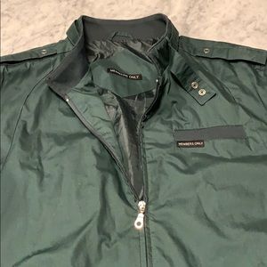 Members Only Iconic Racer Jacket 2XL Dark Green